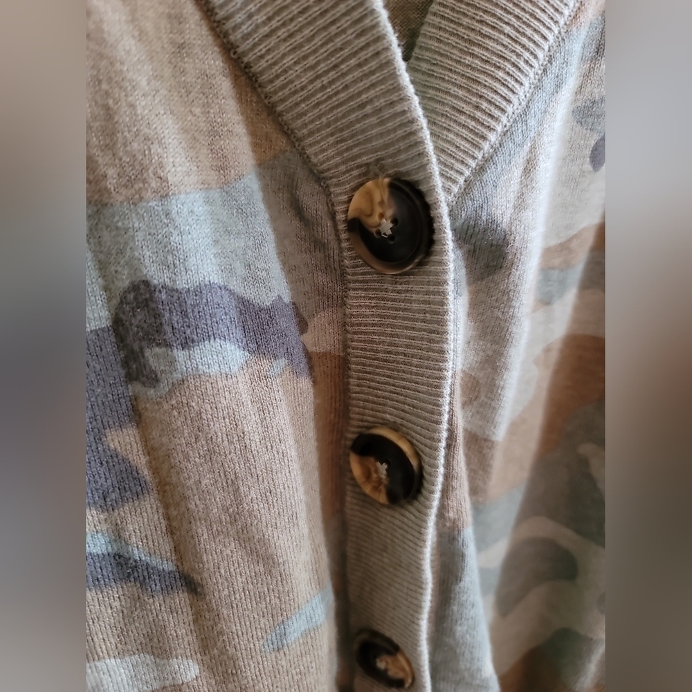 Sanctuary Camo Let's Hang Cardigan Large - Picture 5 of 6